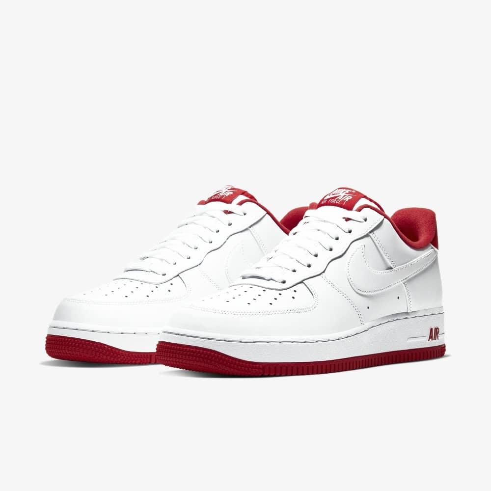 Air force 1 outlet white with red